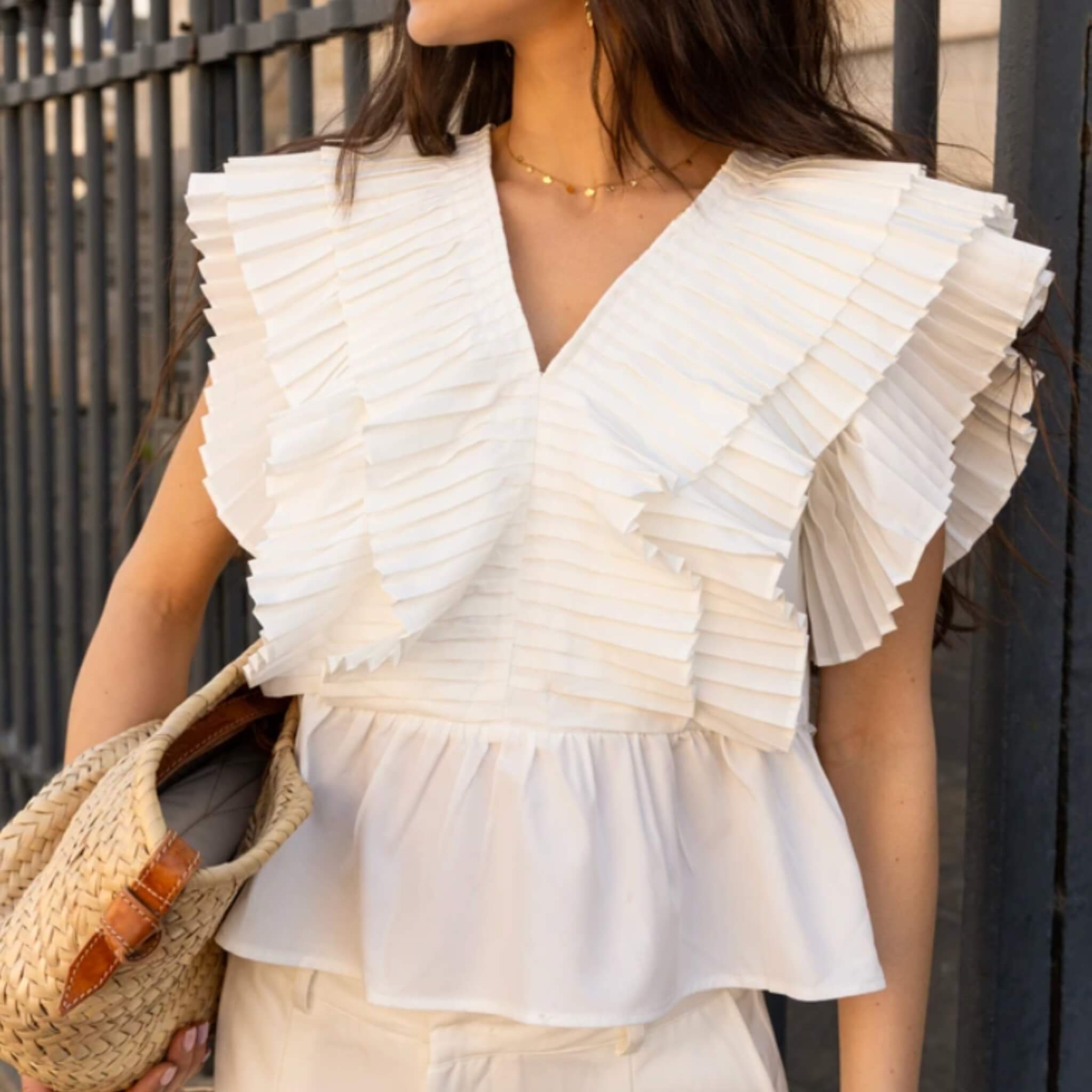 Nelly Ruffle Top By Olivia