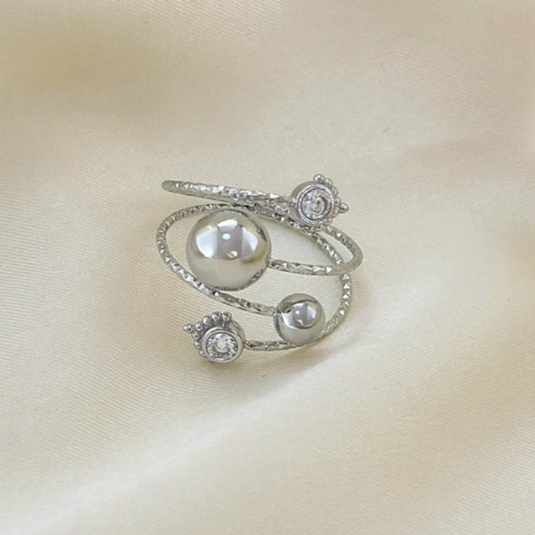 Livia Ring Silver - By Olivia
