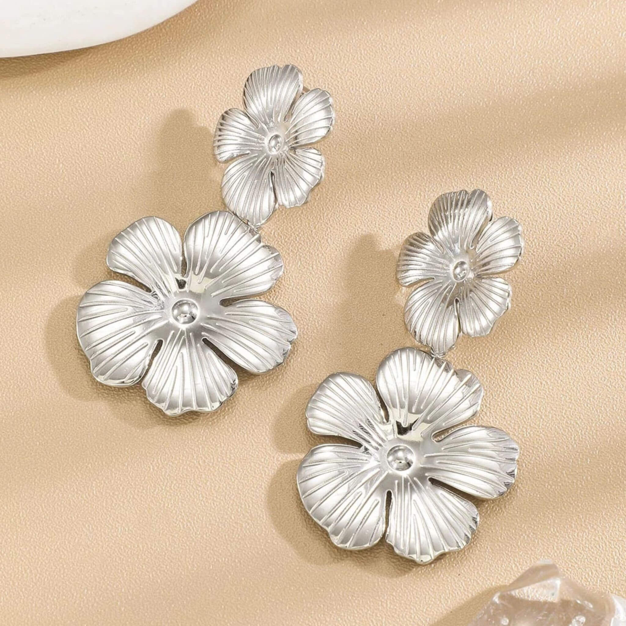 Selena Earrings By Olivia - Silver