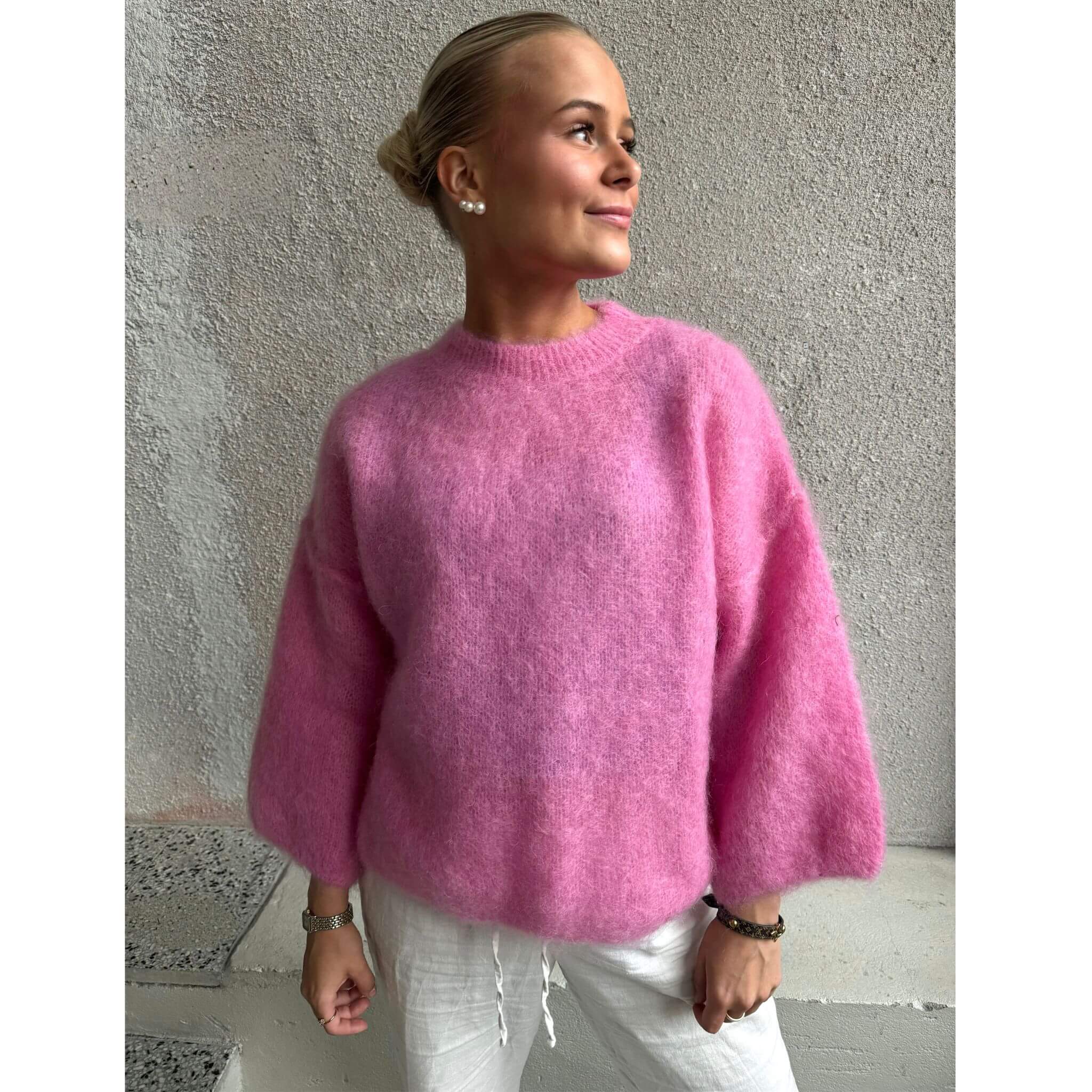 Mohair sewater By Olivia - Pink