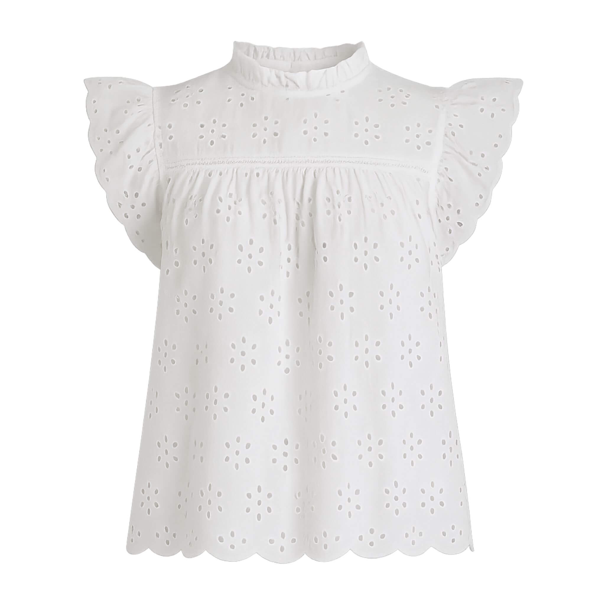 Alva top By Olivia - white