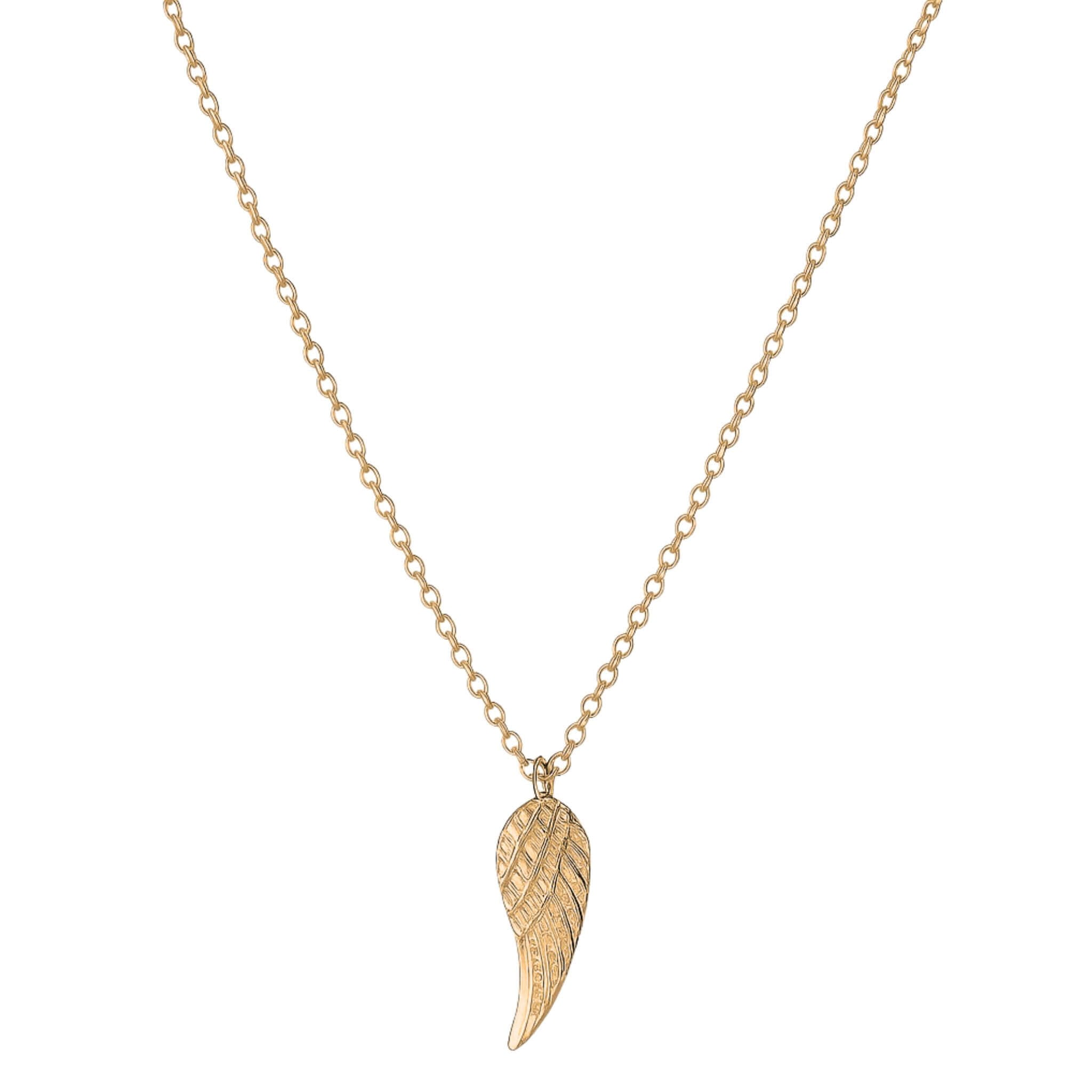 Angel Wing Necklace Gold - By Olivia