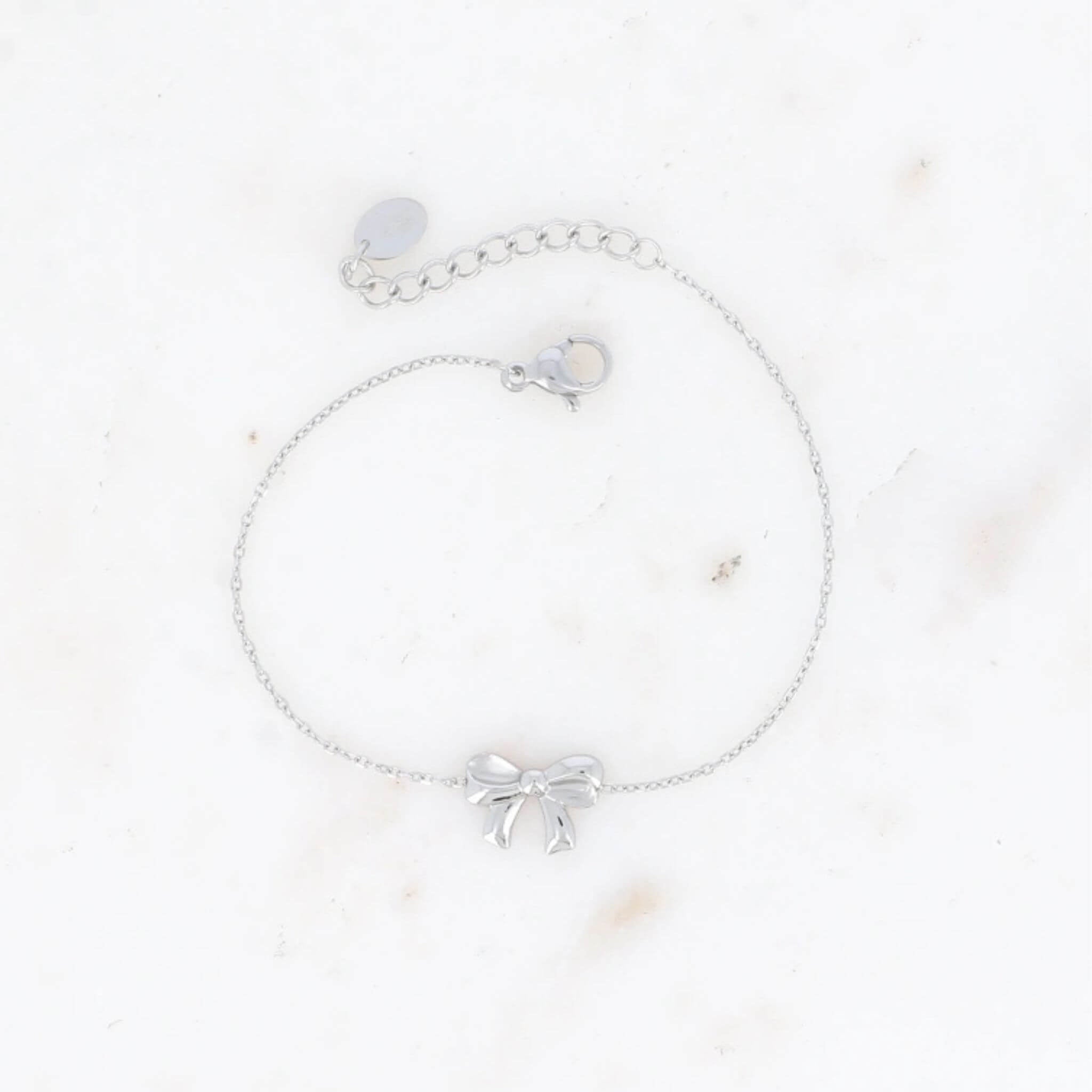 Bow Bracelet By Olivia - Silver