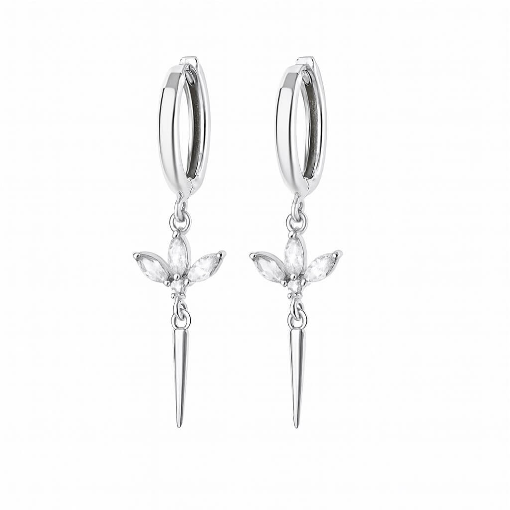 Saga earrings By Olivia - Silver