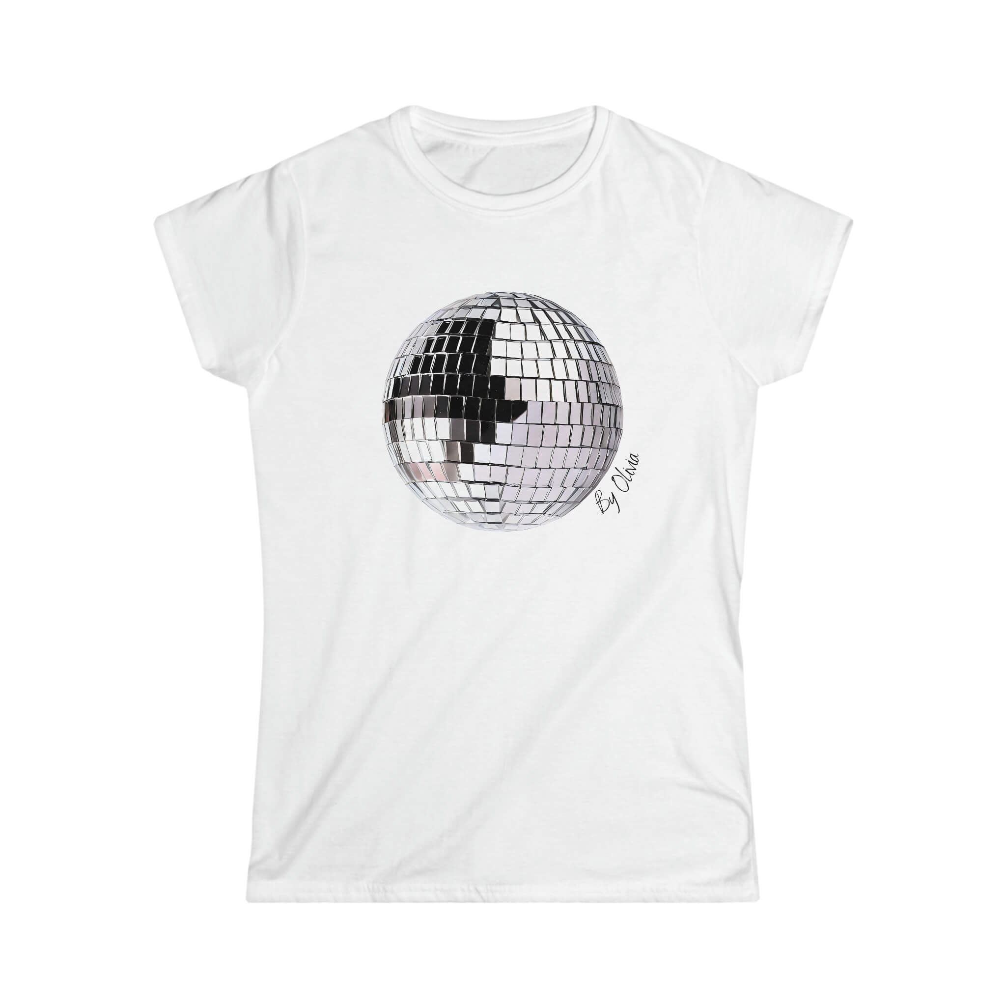 Disco T-shirt By Olivia - White