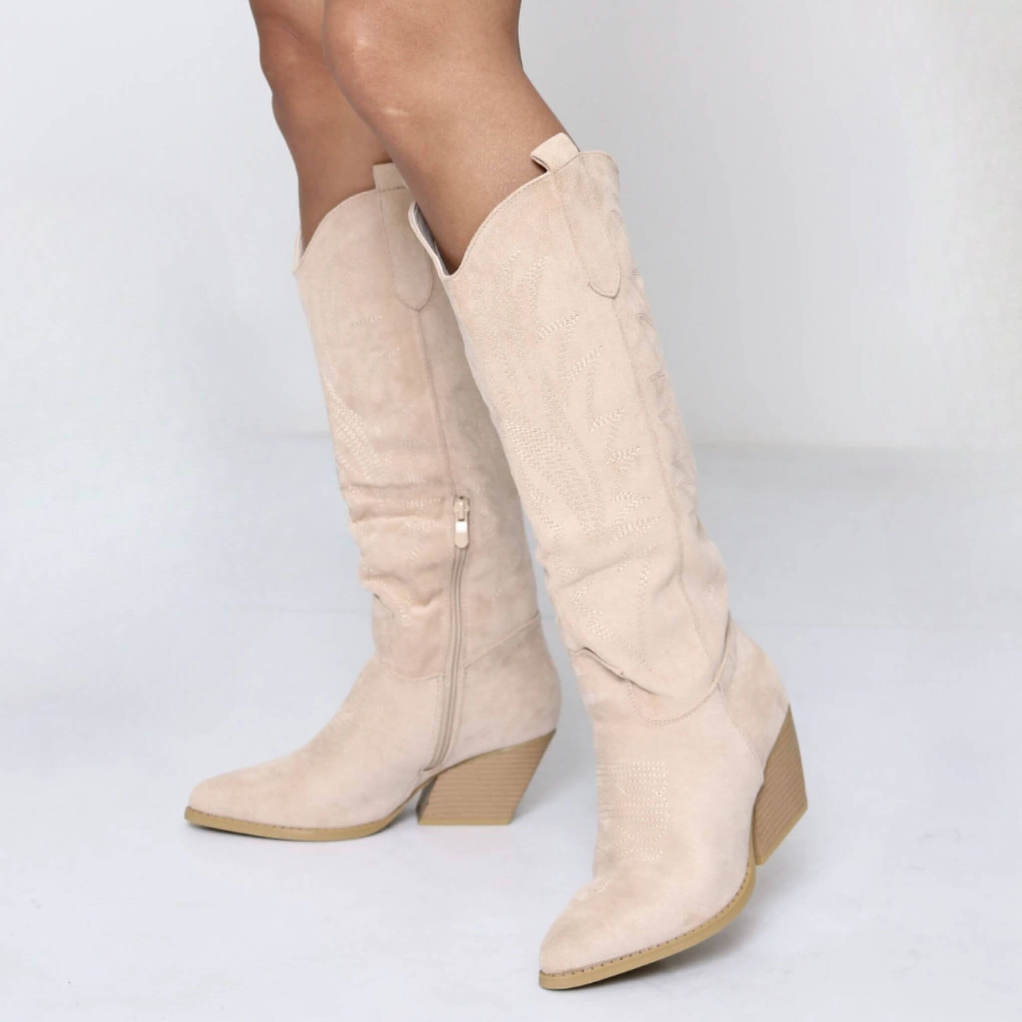 Isabel Boot By Olivia - Beige