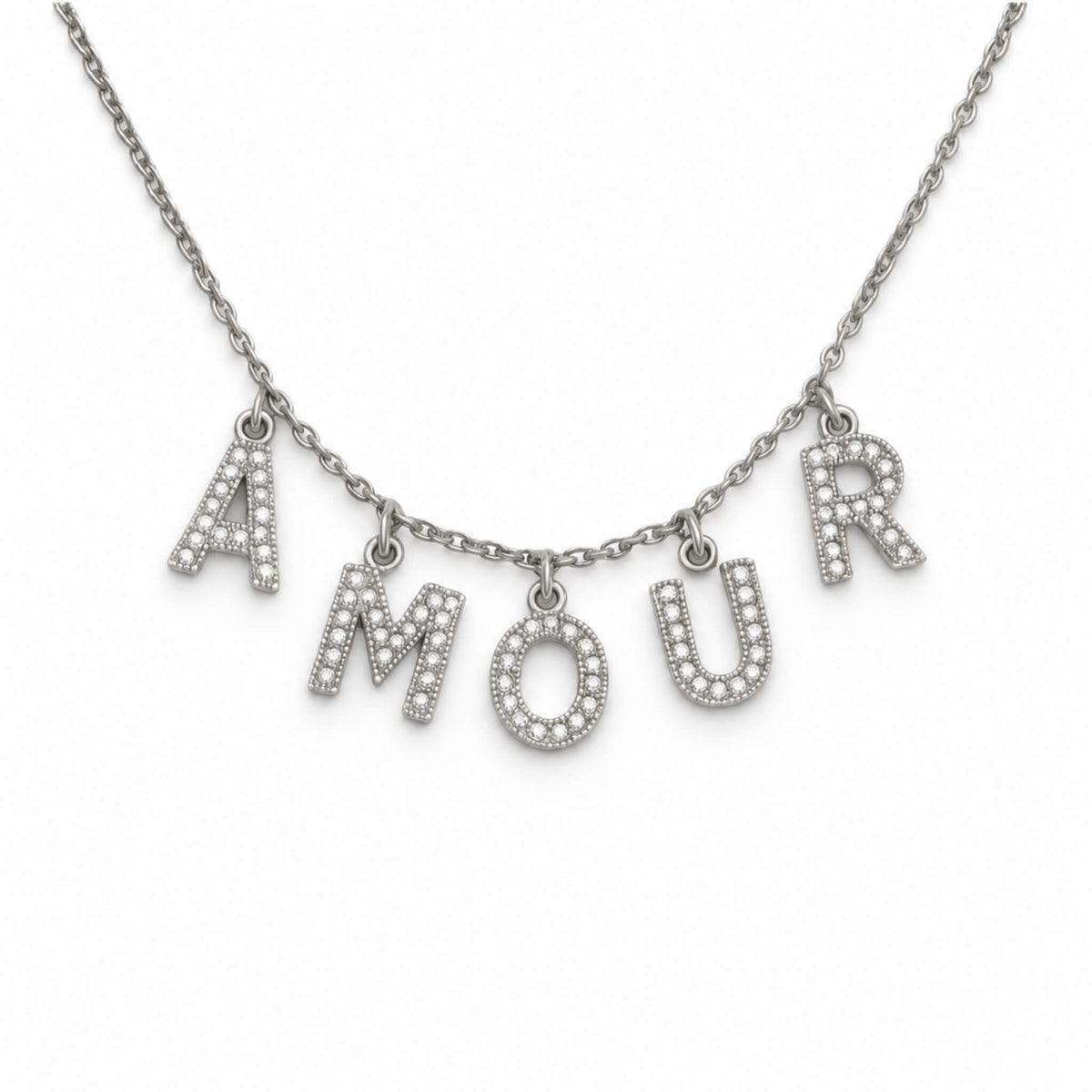 Amour Necklace Silver - By Olivia