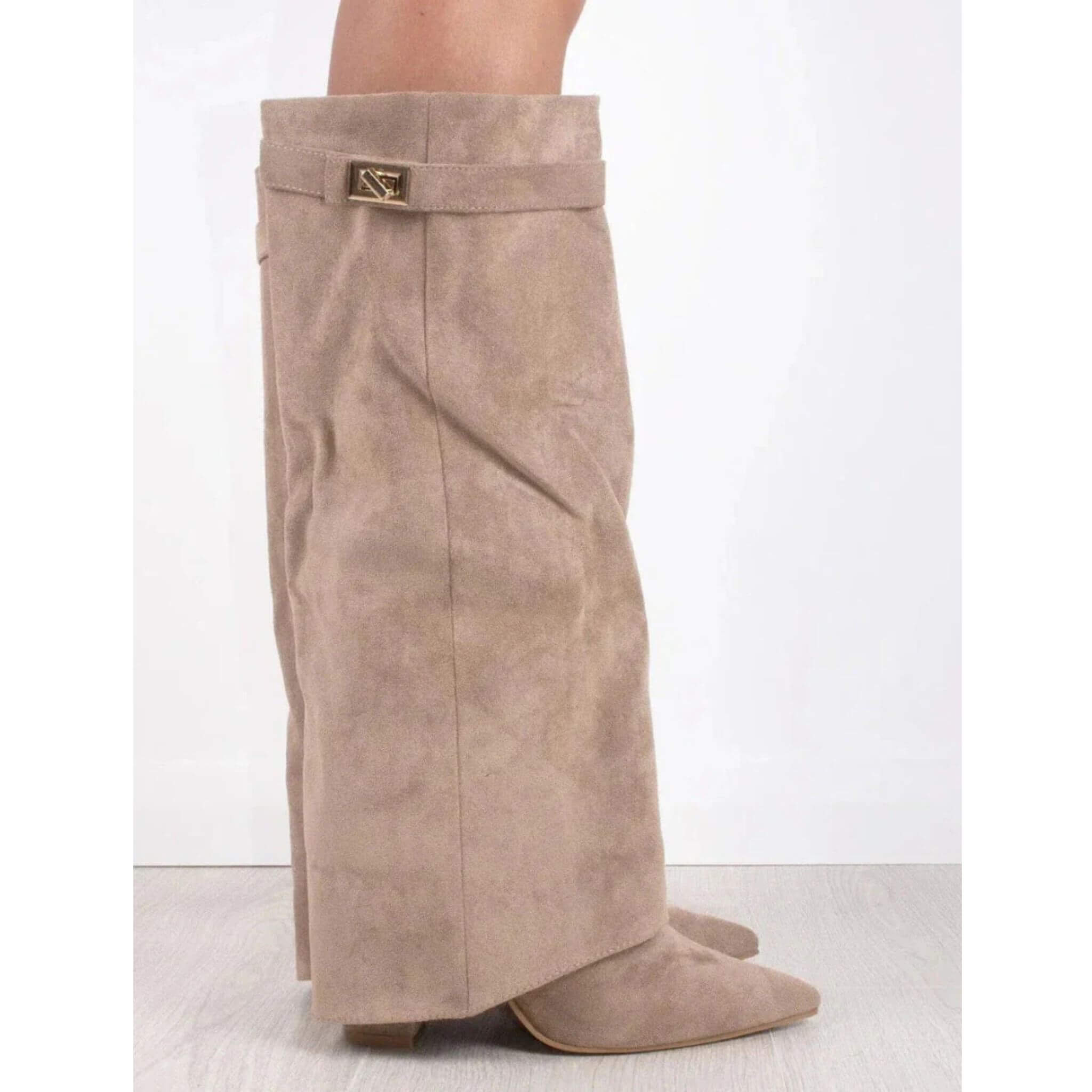 Charlotte boots Boots By Olivia - Beige