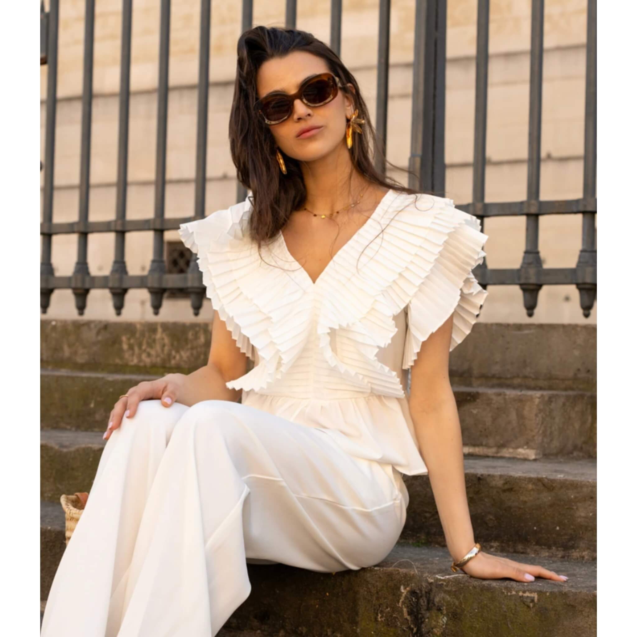 Nelly Ruffle Top By Olivia