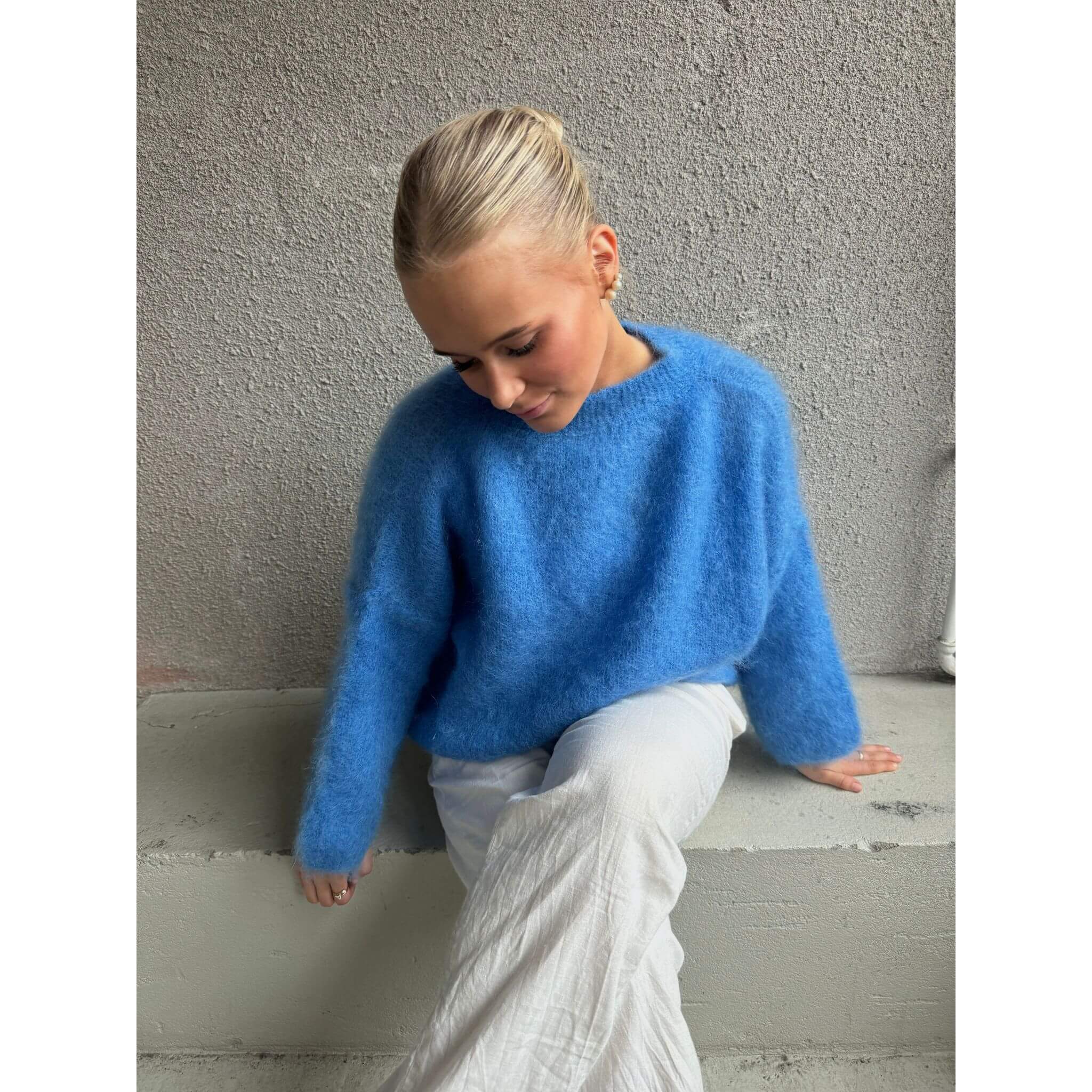 Mohair sewater By Olivia - Blue
