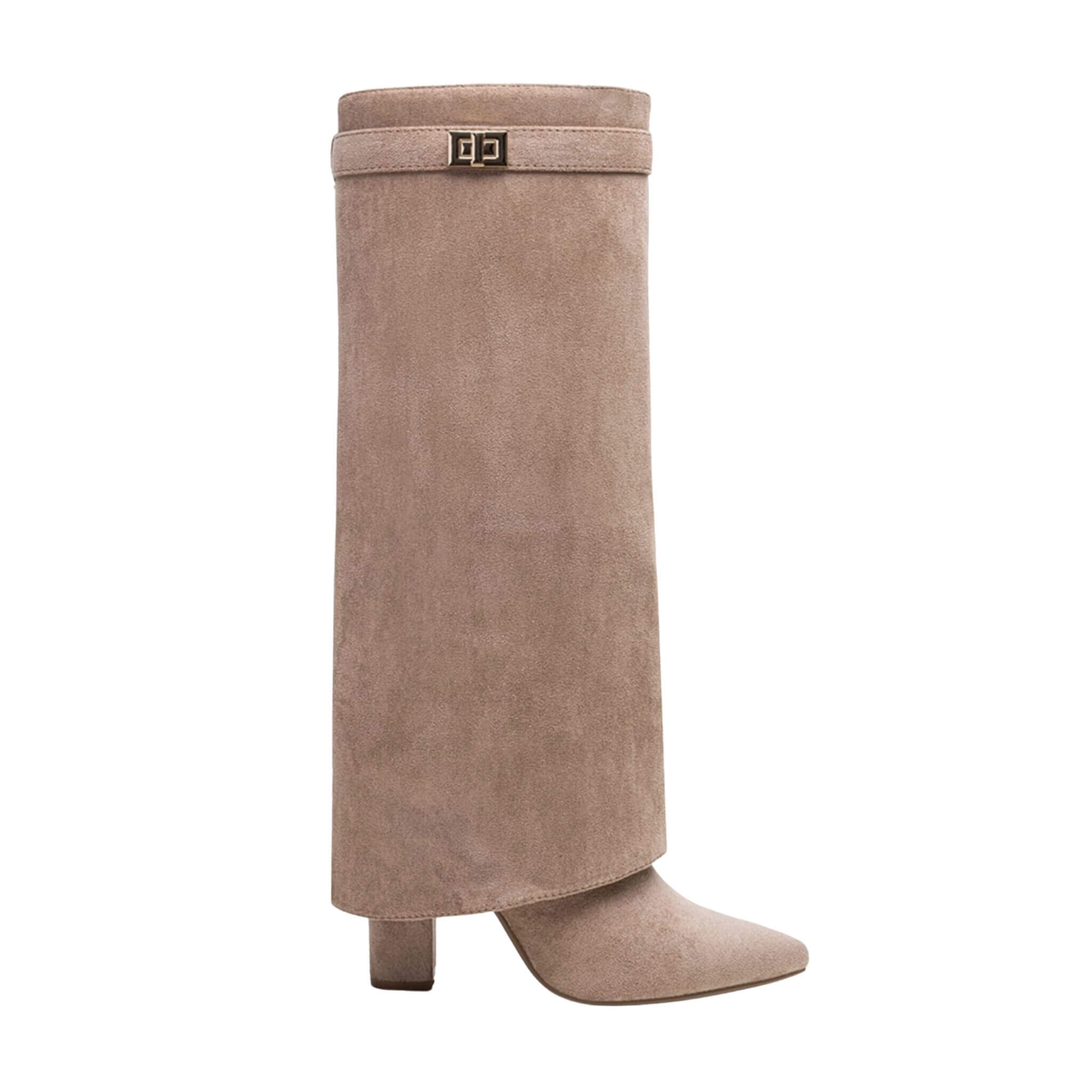 Charlotte Boots Beige - By Olivia