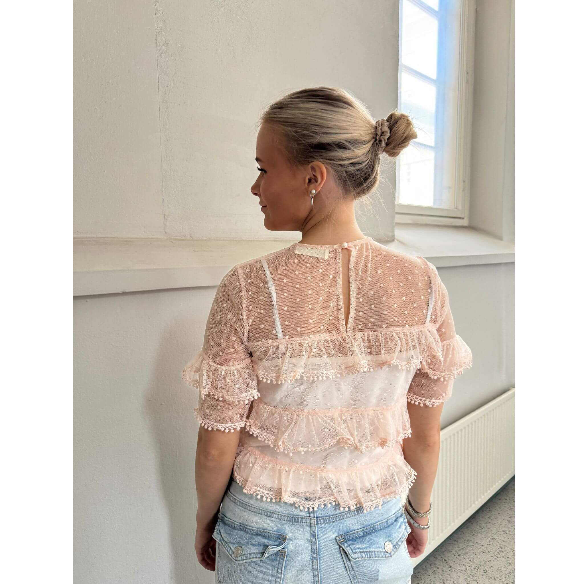 Amanda top By Olivia - Pink