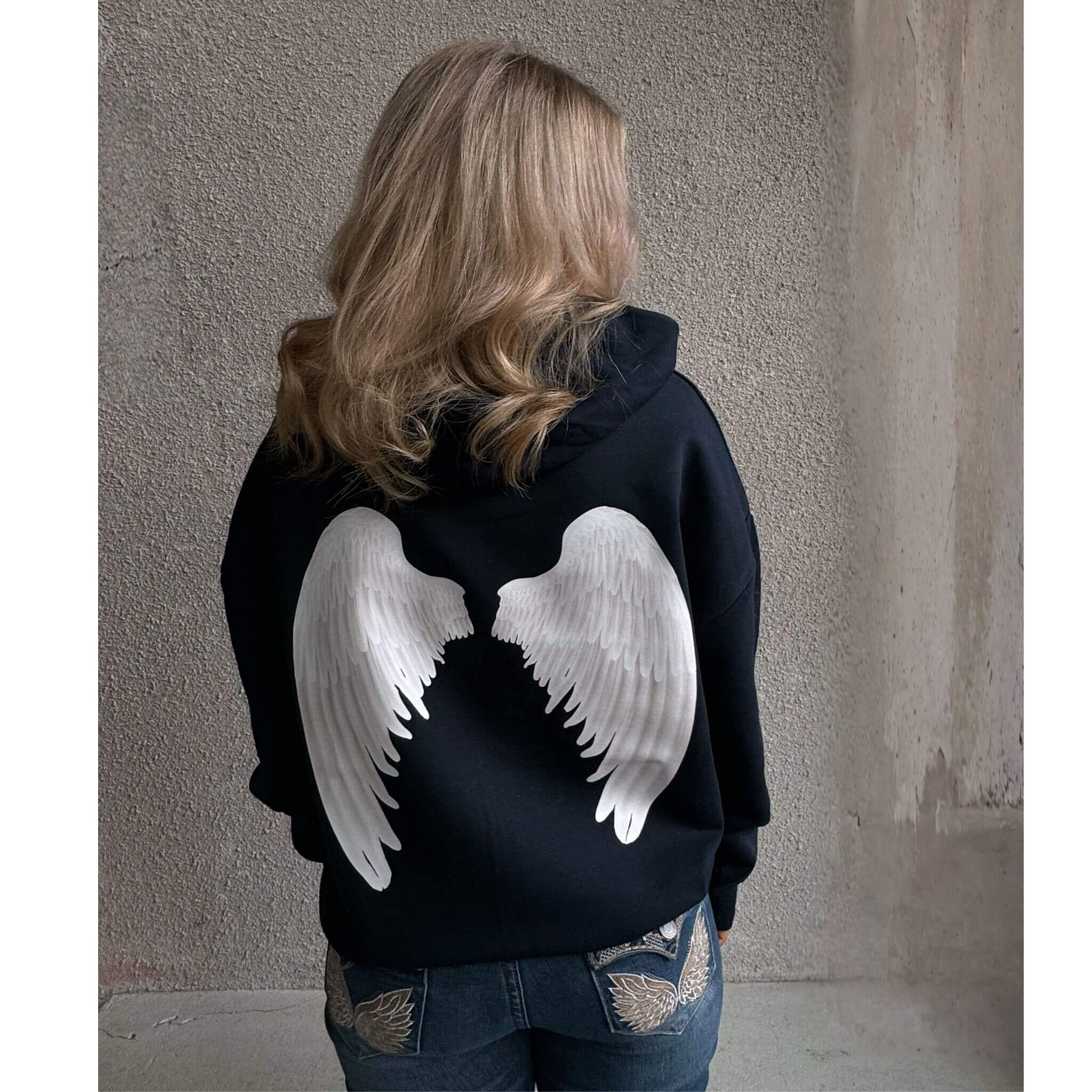 Angel Zip Hoodie By Olivia