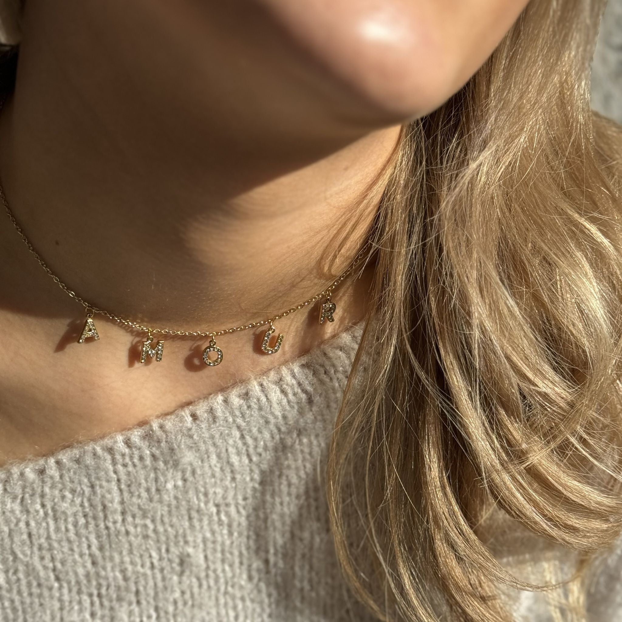 Amour Necklace Silver - By Olivia