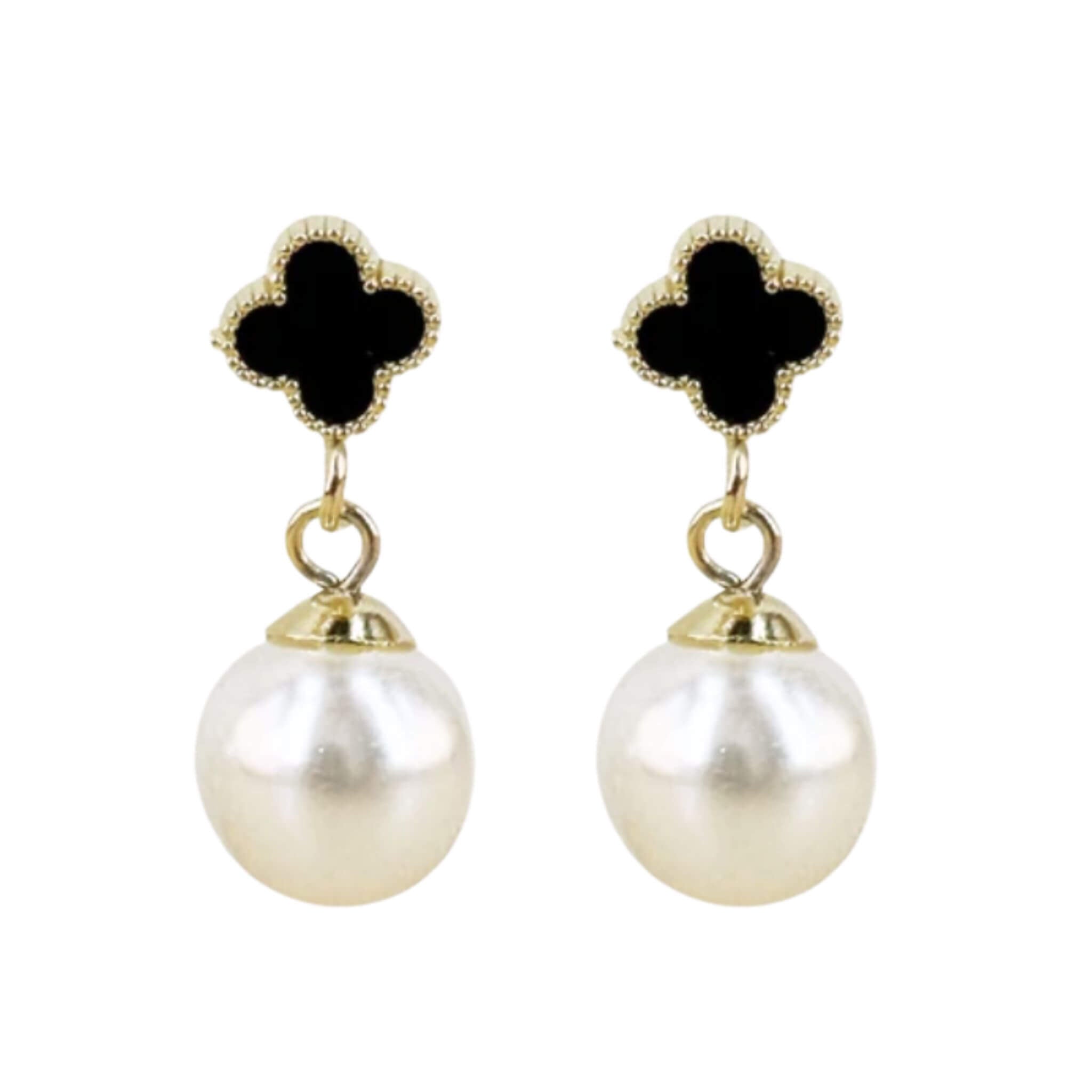 Vilhelmina Earrings Black -  By Olivia