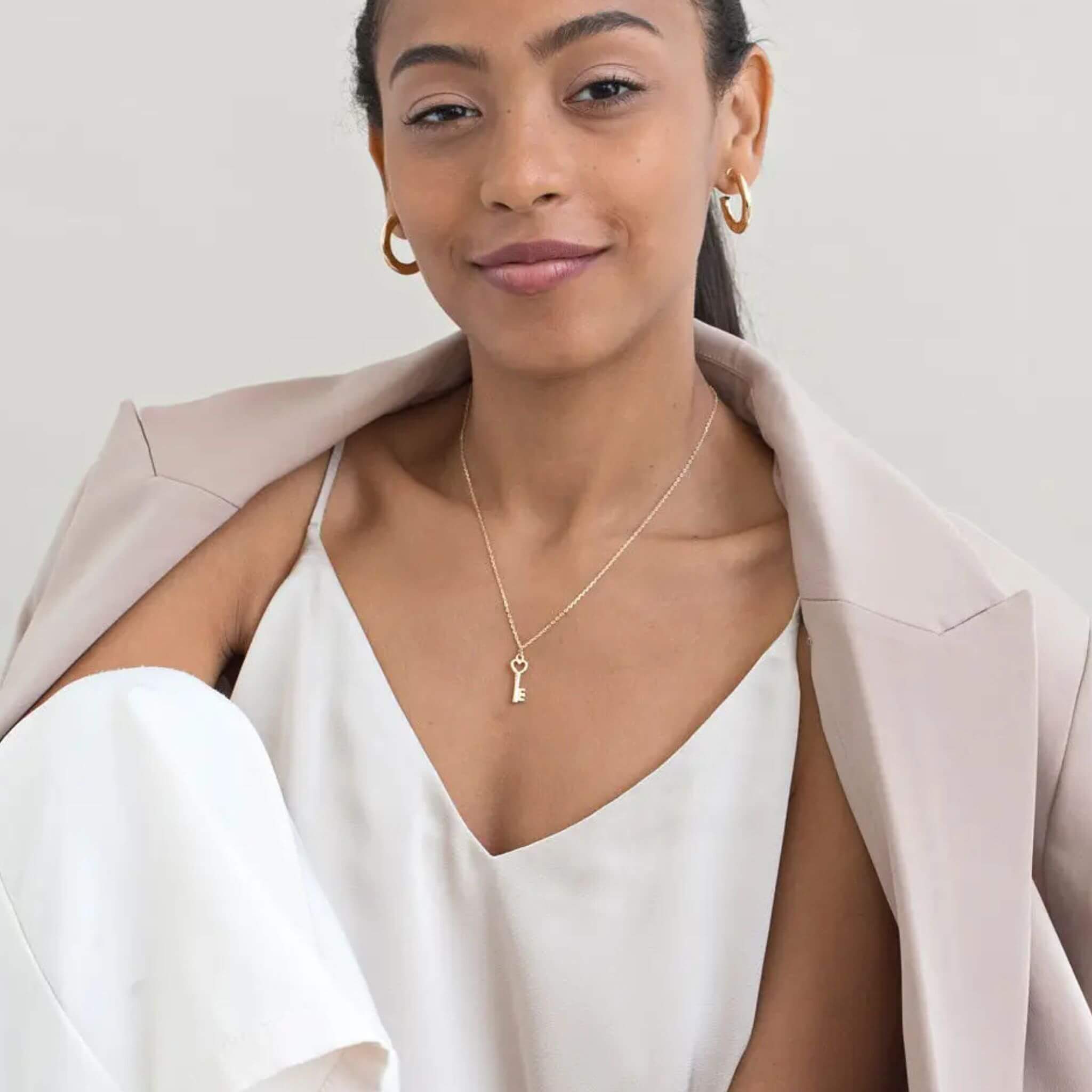 Key Necklace Gold - By Olivia