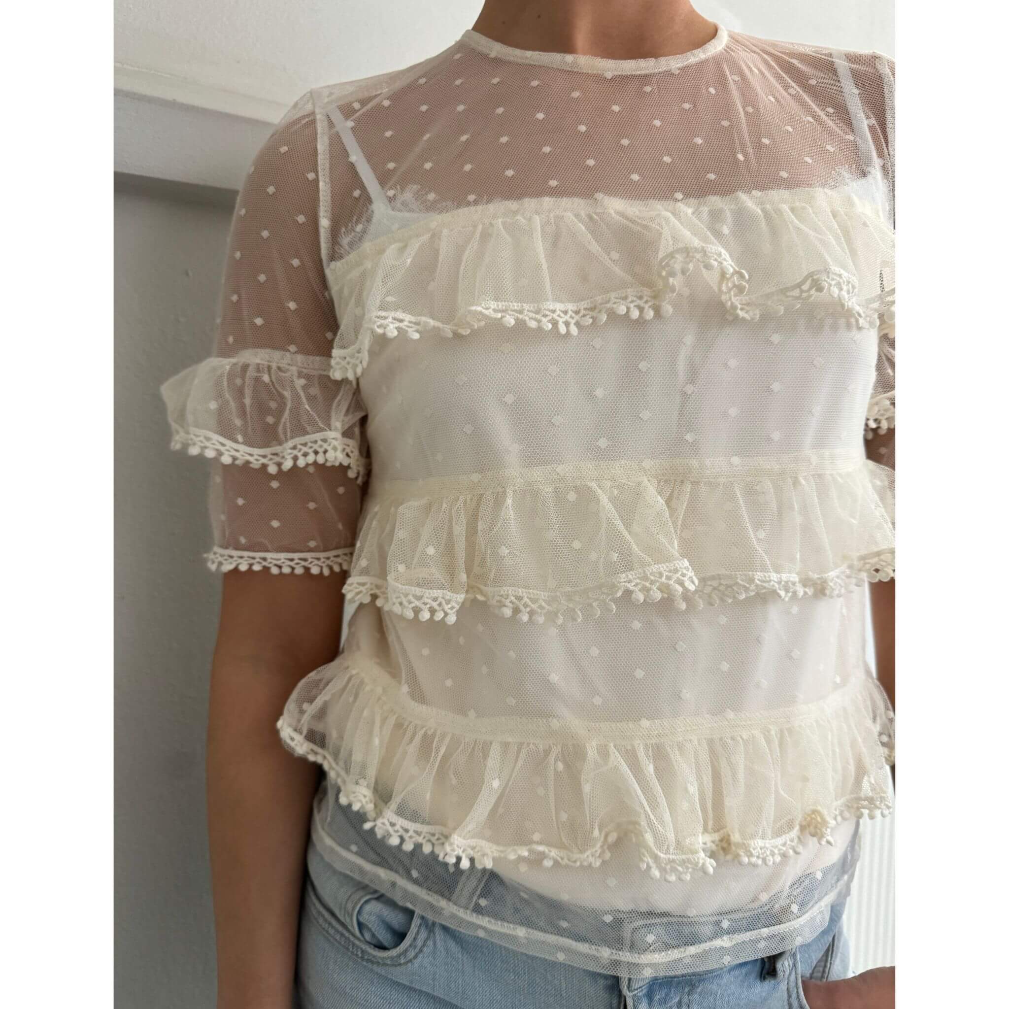 Amanda top By Olivia - White