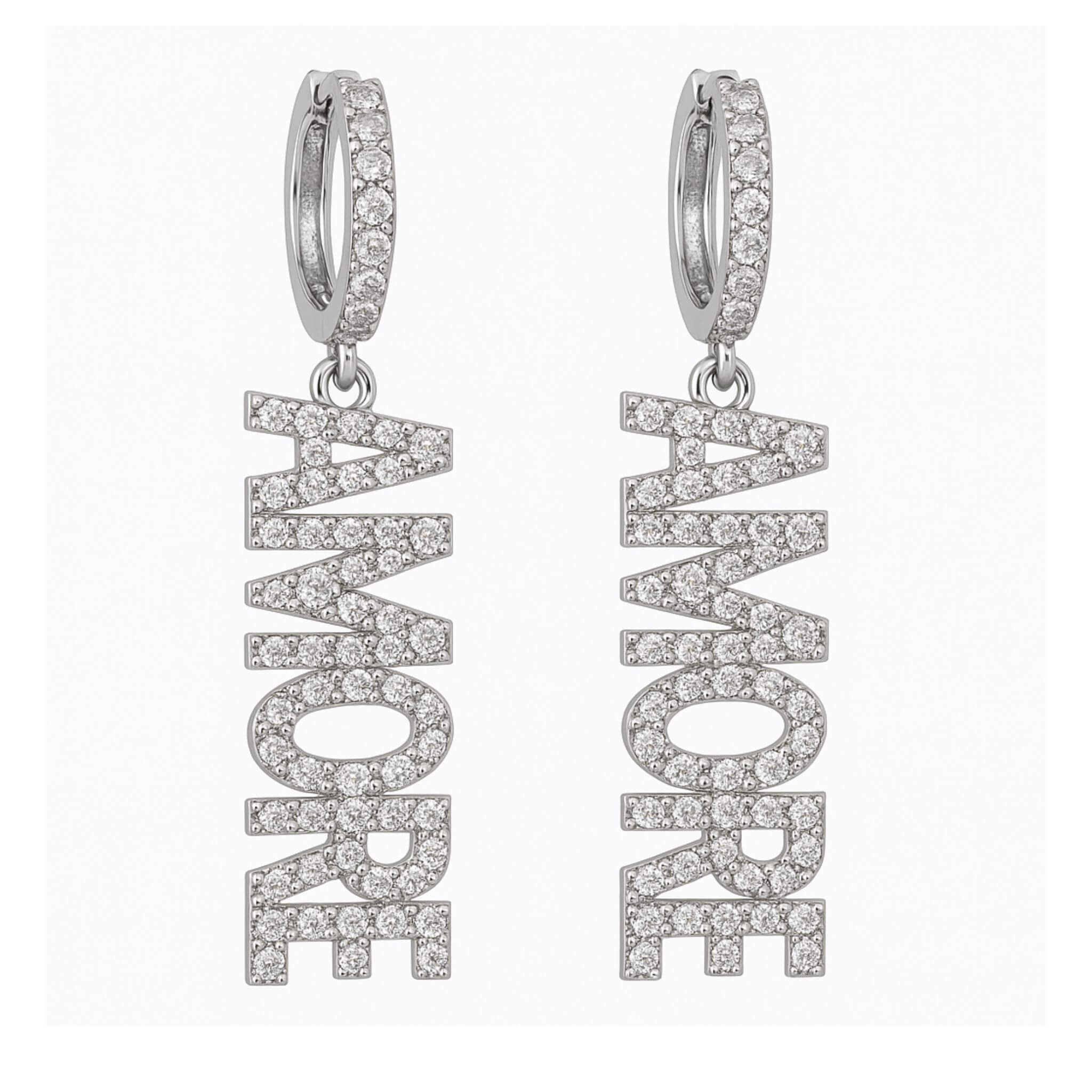 Amore Earrings By Olivia - Silver
