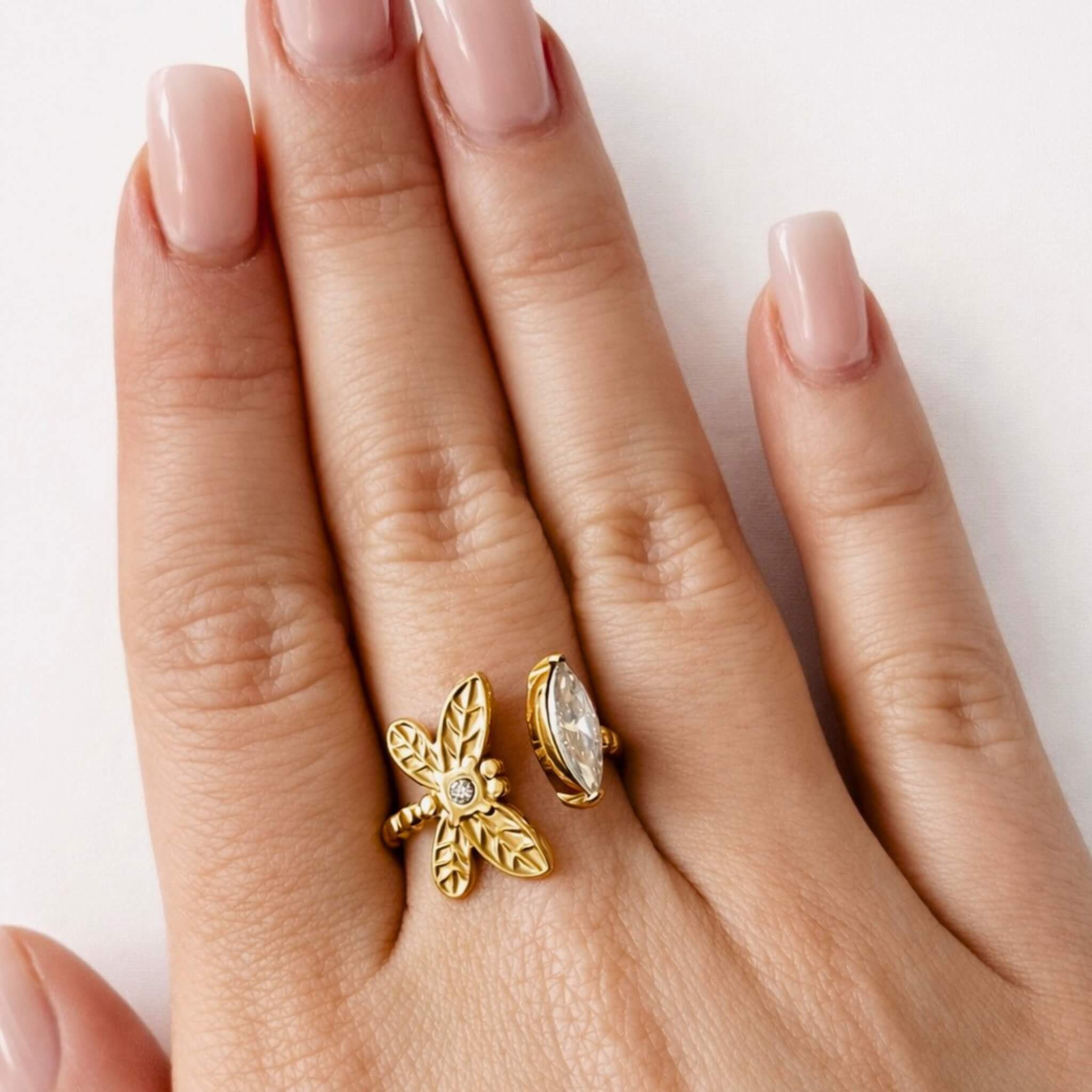 Dragonfly Ring By Olivia