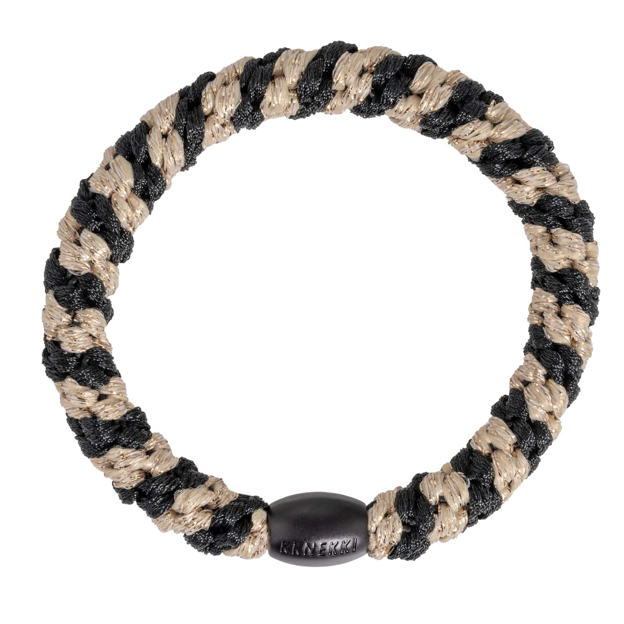 KKNEKKI Black-beige Glitter Stripe