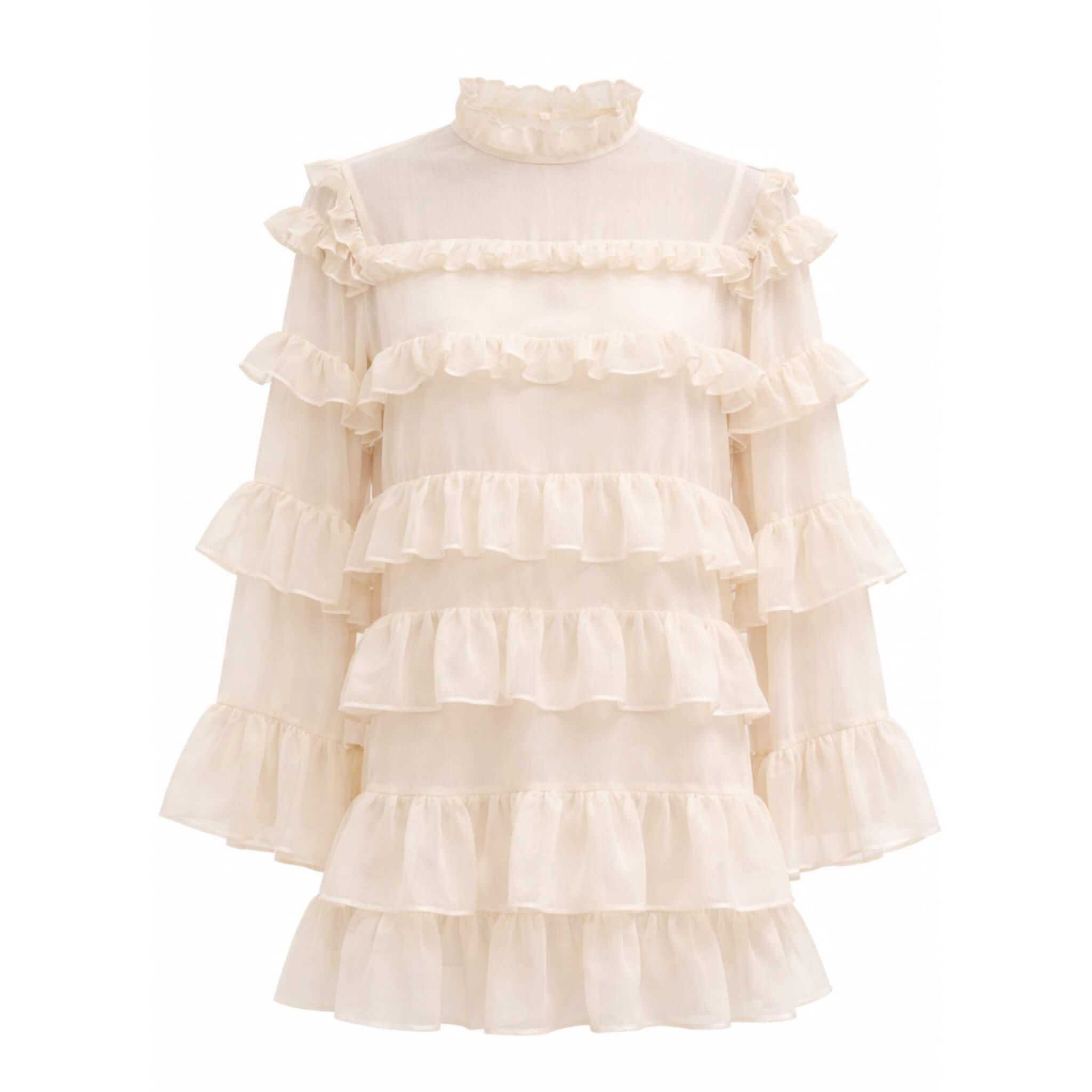 Matilda Ruffle Dress White By Olivia