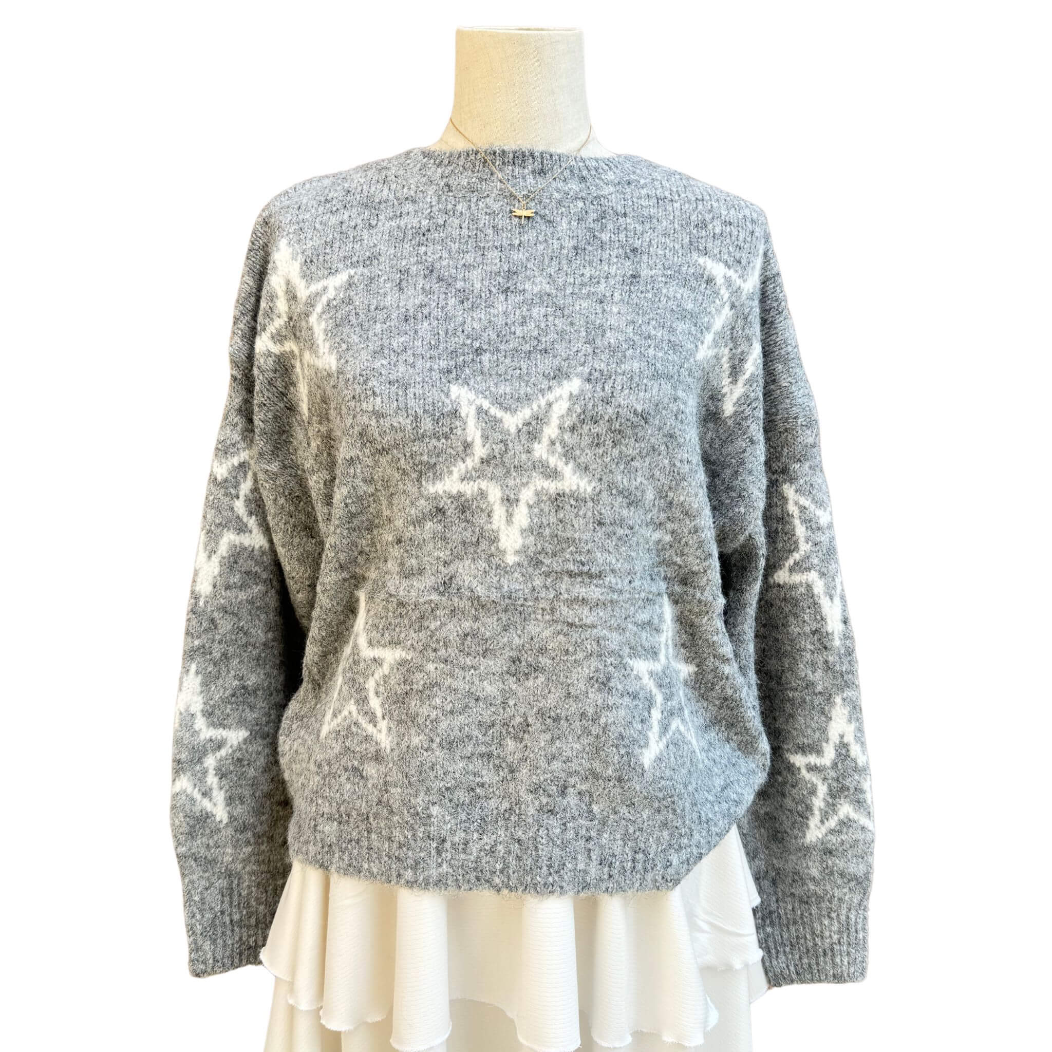 Star knitted sweater